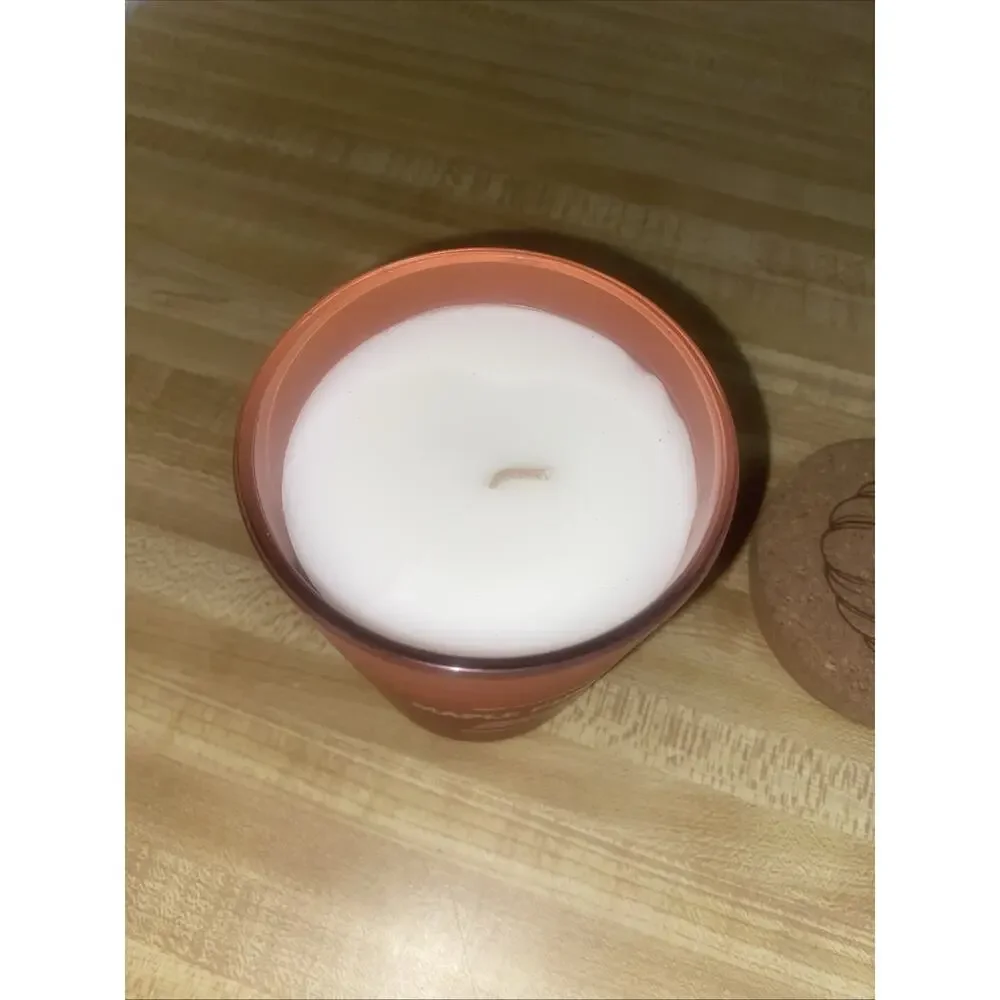The Candle Shop MAPLE PUMPKIN Single Wick Glass Jar Candle 9 Oz New Unused